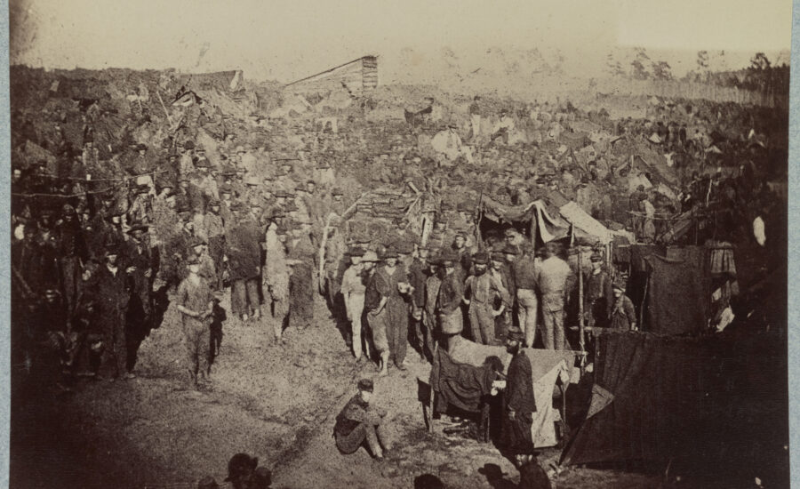 Civil War soldiers at Andersonville Prison
